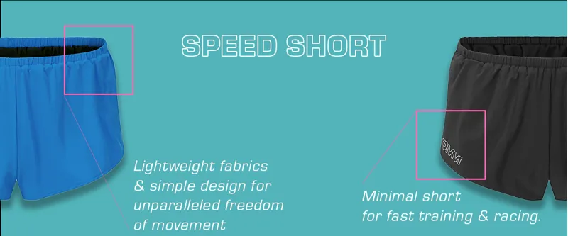 OMM Speed Men's Running Short in Blue-4